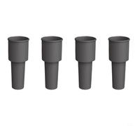 EffiFish Lot de 4 bouchons de vin réutilisables en silicone, hermétiques et étanches pour boissons pétillantes, passent au lave-vaisselle, multicolore (gris)
