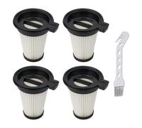 EffiFish Lot de 4 filtres de rechange amovibles et lavables pour aspirateur sans fil Wyze, blanc et noir