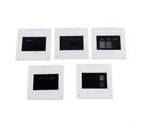 EffiFish Lot de 5 grilles de diffraction 50 x 50 mm - Grille simple double triple fente pour expériences optiques en laboratoire physique et analyse de la lumière