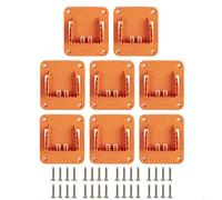 EffiFish Lot de 8 supports pour outils RIDGID 18 V Li-ion, station murale en ABS robuste pour garage, atelier, facile à installer avec des vis