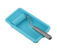 EffiFish Lot de rouleaux de peinture professionnels de 22,9 cm avec plateau en silicone flexible, pente nervurée pour un chargement optimal, marquages gradués pour la finition de meubles