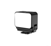 EffiFish Lumière de remplissage pour DJI pour Osmo pour Nano : lumière compacte ABS douce pour vlogging, luminosité réglable pour selfies en faible luminosité, noir