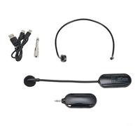 EffiFish Microphone sans fil 4G avec portée de 50 m, microphone à condensateur intégré, batterie rechargeable, pour conférence, discours, vie en plein air, yoga et amplificateurs vocaux