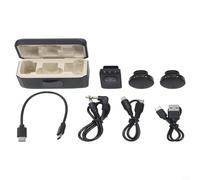 EffiFish Microphone sans fil pour DJI Action 5 Pro 4 3 2 Pocket 3 pour OSMO 360, kit d'enregistrement sonore clair avec étui de chargement pour vlogging