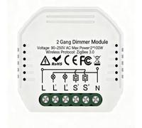 EffiFish Module variateur intelligent WiFi et pour Zigbee - Contrôle de lumière bidirectionnel avec télécommande via l'application Tuya ou Alexa