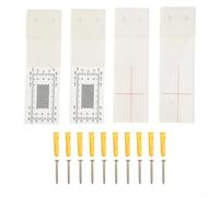EffiFish Moniteur de fissures, instrument de mesure des fissures dans le béton pour l'inspection structurelle, grille facile à lire, détection de différence de ± 0,5 mm