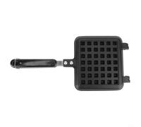 EffiFish Moules à gaufres belges antiadhésifs pour cuisinière à gaz, plaque de cuisson rotative pour cuisinière à induction, moule à sandwich (gaufre à une tête)