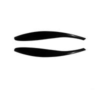 EffiFish Paire de sourcils de phare pour Skoda Octavia MK2.5 2008-2012, texture fibre de carbone, garniture ABS, paire de paupières sportives (noir piano)