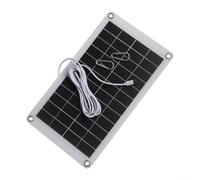 EffiFish Panneau solaire 10 W 12 V, chargeur USB portable pour appareils Cgampin, module en silicone cristallin pour caravane, yacht, caméra de sécurité extérieure et éclairage de la maison