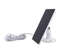 EffiFish Panneau solaire monocristallin 4 W 5 V pour caméras à projecteur Arlo Pro 4/Ultra 2/Pro 3/Ultra/Pro 5S, conçu pour une utilisation en extérieur avec des matériaux durables (blanc)