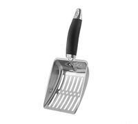 EffiFish Pelle à cendres de cheminée creuse avec design creux pour une séparation rapide des cendres et une manipulation sûre (argenté)