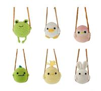 EffiFish Pendentif de rétroviseur de voiture en forme d'animal de dessin animé, accessoire de balançoire au crochet pour décoration intérieure (petites grenouilles)