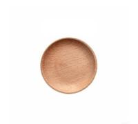 EffiFish Petit plat en bois de hêtre non traité Marron 10 cm | Design japonais minimaliste, décoration de table élégante, bords lisses, transport léger, décoration