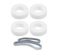 EffiFish Pièces de rechange pour nettoyeur de piscine robotique 4 anneaux d'escalade 6101611-R4 2 rails de rail gris 9983152-R2 pour nettoyeur de piscine robotique Dolphin