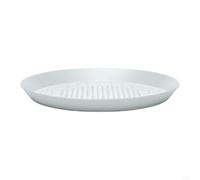 EffiFish Plaque à pizza perforée en aluminium pour pâte farcie, plaque de cuisson à conduction thermique rapide pour une cuisson uniforme au four, argenté (A-25,4 cm)