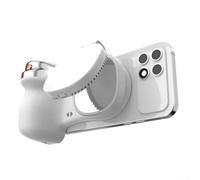 EffiFish Poignée magnétique pour appareil photo avec lumière selfie et télécommande amovible, batterie 20H pour TikTok/Zoom/photographie, mains libres (blanc)
