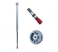 EffiFish Pompe à huile pour fourche avant de vélo en alliage d'aluminium avec contrôle manuel ou câble et amortissement pour VTT de 26 à 27,5 à 29 pouces (télécommande + amortissement)