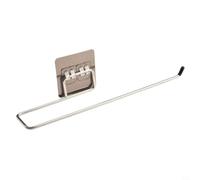 EffiFish Porte-serviettes sans perçage 27 cm Finition argentée | Acier inoxydable, sans perçage, s'adapte au carrelage, verre, métal, garde les serviettes bien rangées, accès facile