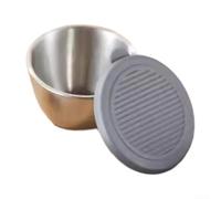 EffiFish Pots à sauce portables en acier inoxydable de 70,9 g pour déjeuner | Fermeture à vis sécurisée, pour une garantie zéro fuite, s'adapte aux boîtes à déjeuner, idéal pour les sauces et les sauces