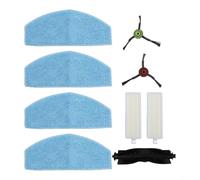 EffiFish Pour Airzeen Pour G20 Pro Robot Aspirateur Mop Kit de Chiffon Brosse Principale Filtre Mop Chiffon Accessoires Nettoyage Maison
