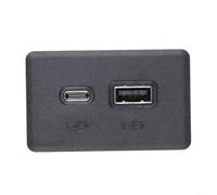 EffiFish Prise de charge double port USB-C pour Chevy, prise de console centrale OEM 13525889, pièce de rechange à installation rapide pour chargement mobile.
