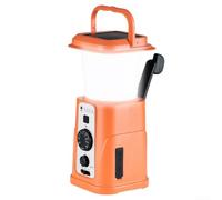 EffiFish Radio pour lanterne Camping AM/FM Manivelle 5000mAh Radio pour(Orange)