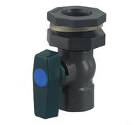 EffiFish Robinet de réservoir d'eau de pluie en PVC avec adaptateur de tuyau pour jardin, piscine, aquarium (A)