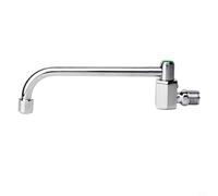 EffiFish Robinet d'évier de cuisine en cuivre, robinet mural rotatif à poignée unique, robinet de contrôle de l'eau pour restaurant commercial, 25 cm (20 cm)