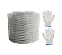EffiFish Rouleau de grille de protection anti-feuilles en aluminium pour système de drainage de la maison, du jardin, 6 m de long (12,7 cm x 6 m)