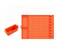 EffiFish Silikon Grillmatte Mit Ölfangschale 16X11,5(orange)