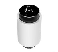 EffiFish Smart For Zigbee Lot de 2 valves de radiateur pour thermostats programmables, commande vocale et chauffage activé par application, fonctionnement silencieux de 25 dB, programmation