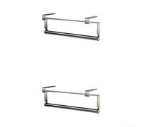 EffiFish Support pour papier Cuisine 2 PCS Acier pour sous Armoire Support | Acier et pour aluminium spatial, pour robuste, charge lourde, ne se déforme pas, finition grise moderne