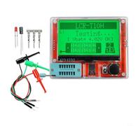 EffiFish Testeur de transistor LCR T10H avec grand écran graphique, identification automatique des broches pour MOS/Cap/Res, analyseur de composants portables