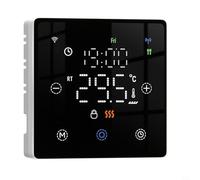 EffiFish Thermostat intelligent, contrôleur de température numérique compatible WiFi pour télécommande par application TUYA, programme programmable 5+2/6+1/7 jours (noir)