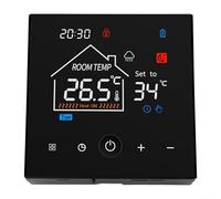 EffiFish Thermostat programmable numérique LCD mural avec programmation 5+2/6+1/7 jours, verrouillage enfant, plage de 5 °C à 40 °C, boîtier ABS
