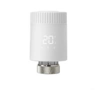 EffiFish Vanne de radiateur thermostatique intelligente WiFi pour Zigbee, contrôleur de température programmable M30 x 1,5 mm, avec commande vocale et programmation pour chauffage domestique (modèle