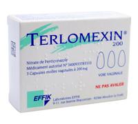 Effik Terlomexin Nitrate De Fenticonazole 3 Capsules Molles Vaginales 200mg