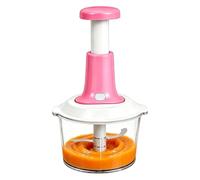 Effilocheur de Viande Manuel Grande capacité 2 L intensif et hachoir à main | Outil d'effilochage de viande et robot de cuisine Pour Noix Ail Maison Restaurant Cuisine Diner Et Préparation Des Rep Rose