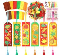 EFFILUMLUX Lot de 36 marque-pages pour enfants à partir de 3, 4, 5, 6, 7, 8 ans, décoration d'automne pour enfants, cadeaux pour filles et garçons
