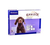 EFFITIX¹ protection chien puce tique flea treat leishmaniose1,5-60kg 4 pipettes