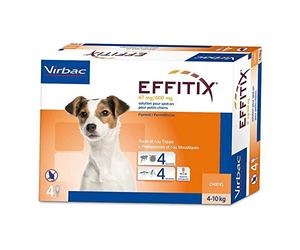 Effitix Spot On petit chien 4 - 10 kg 4 pipettes