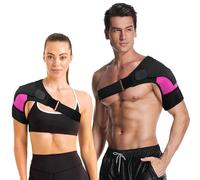 Efforest Bandage d'épaule réglable - Support en néoprène respirant pour coiffe des rotateurs, tendinite et prévention des blessures - Convient pour l'épaule gauche ou droite