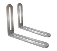 EfforPrac Support d'angle en acier de 3 mm d'épaisseur pour fixation de | Design triangulaire solide, relie trois planches, structure de support solide, renforcement de meubles, projets de bricolage