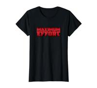 Effort Maximal T-Shirt Graphique avec Valeur, Femme, Noir, M