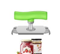 Effortless Arth-ritis Ouvre-bocal à visser facile à ouvrir avec poignée réglable, ouvre-boîte sans effort, en acier inoxydable, pour la famille