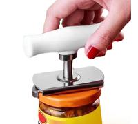 Effortless Arth-ritis Ouvre-bocal à visser facile à ouvrir avec poignée réglable, ouvre-boîte sans effort, en acier inoxydable, pour la famille