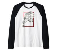 Effraie des Clochers Cadre Rouge Tatouage Esthétique Dotwork Manche Raglan