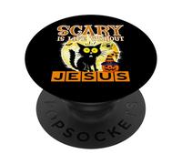 Effrayant est la Vie sans Jésus PopSockets PopGrip Adhésif