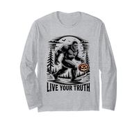 Effrayant Halloween Bigfoot Live Your Truth Inspiring Cryptid Manche Longue