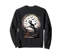 Effrayant Halloween Lune Maltese Malteses Bichon Maltais Sweatshirt